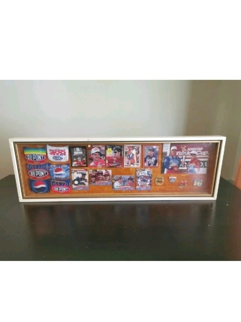 Jeff‎ Jordan Shadow Box Wall Display 30.75"x9.75" - NASCAR Memorabilia